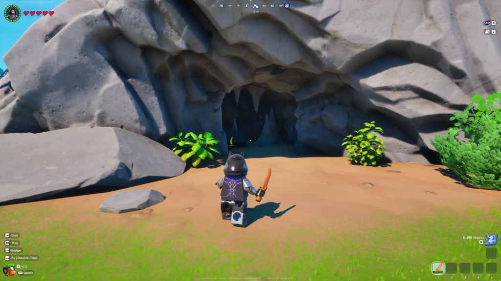 Cave -ingang in Lego Fortnite