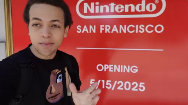 Super Cafe waiting in line for a Nintendo Switch 2 at a store that has yet to open. Image credit: Super Café / YouTube.