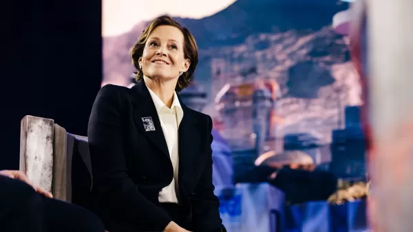 Sigourney Weaver at Star Wars Celebration 2025.