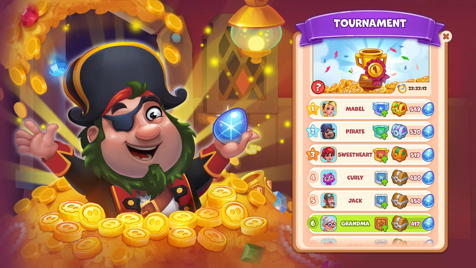 Pirate Treasures Tangkapan skrin 1