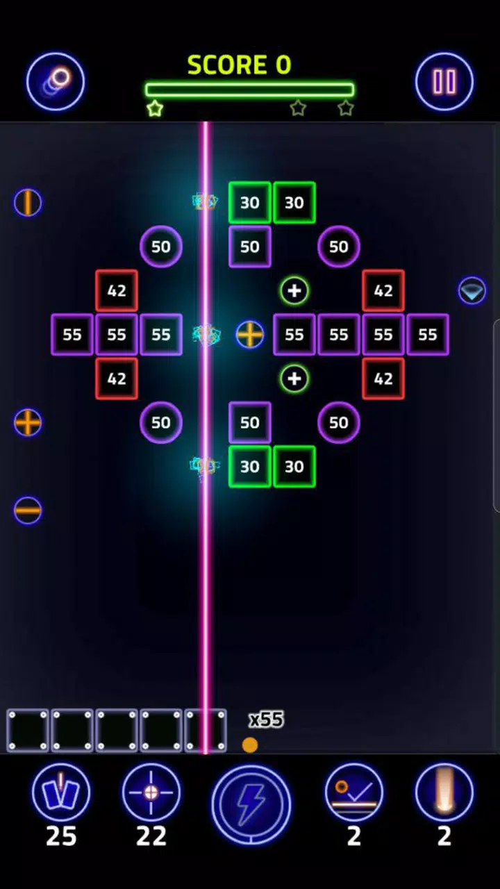 Brick Breaker Glow スクリーンショット 1