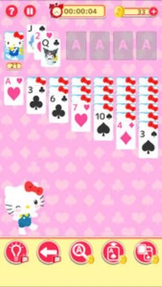 Hello Kitty Solitaire Capture d'écran 1