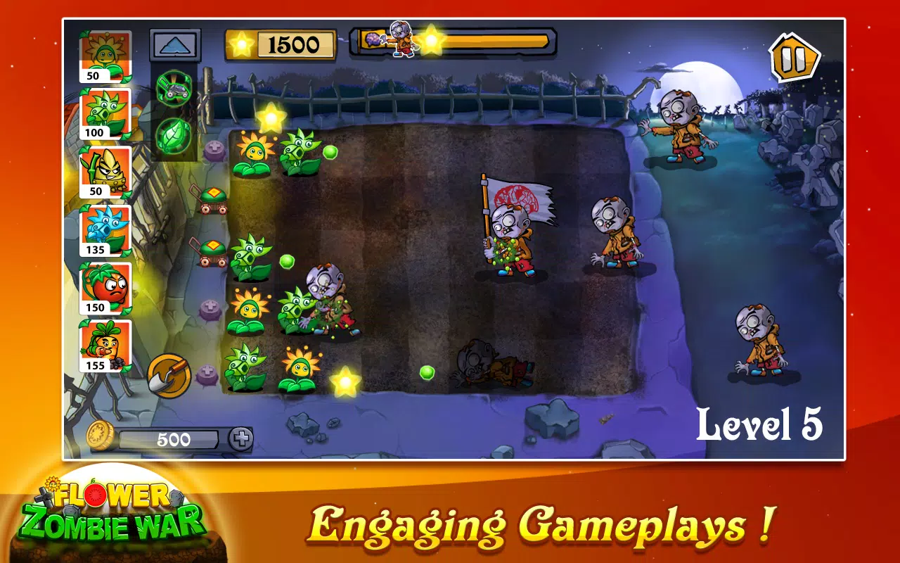 Schermata Flower Zombie War 1