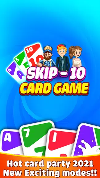 Skip 10 - Card Game Tangkapan skrin 2