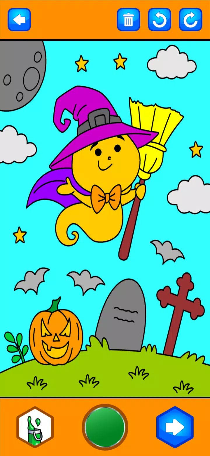 Halloween Coloring Game Скриншот 2