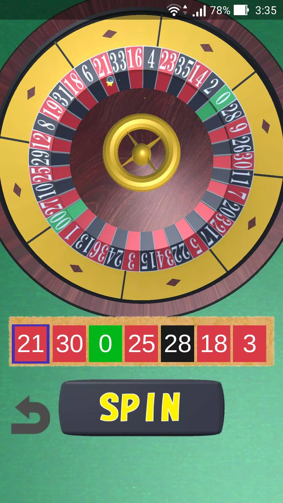 Roulette Wheel Ekran Görüntüsü 1