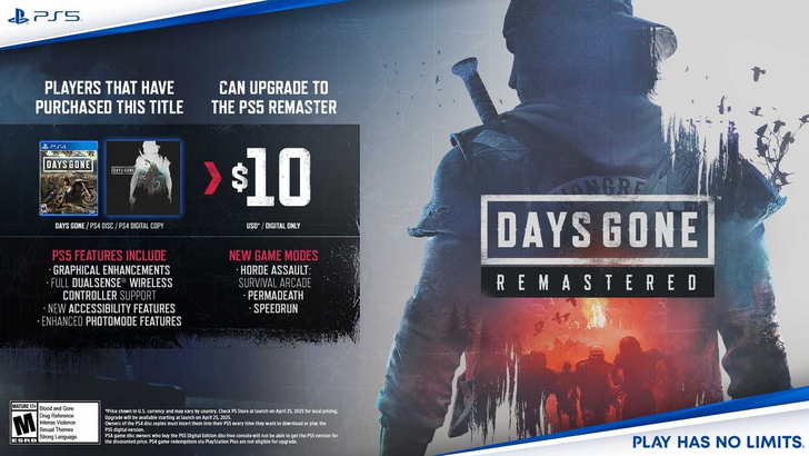 Days Gone Remastered Upgrade DLC