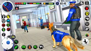 US Police Dog Games : Airport Crime Police Games Captura de pantalla 1