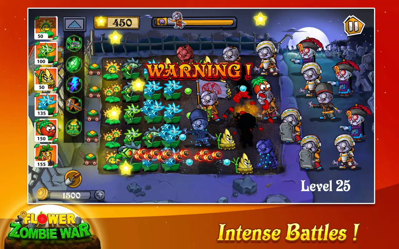 Schermata Flower Zombie War 2