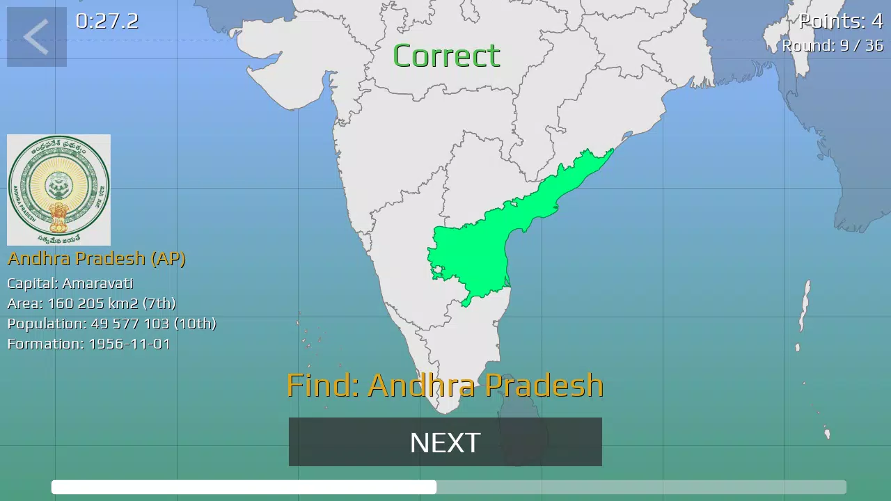 India Map Quiz Tangkapan skrin 2