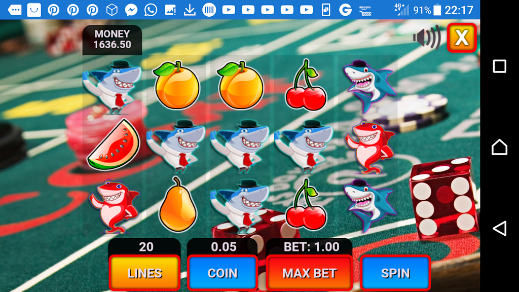 shark fruit casino slots machines Tangkapan skrin 2