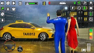 Taxi Driver Cab Car Driving 3D 스크린샷 1