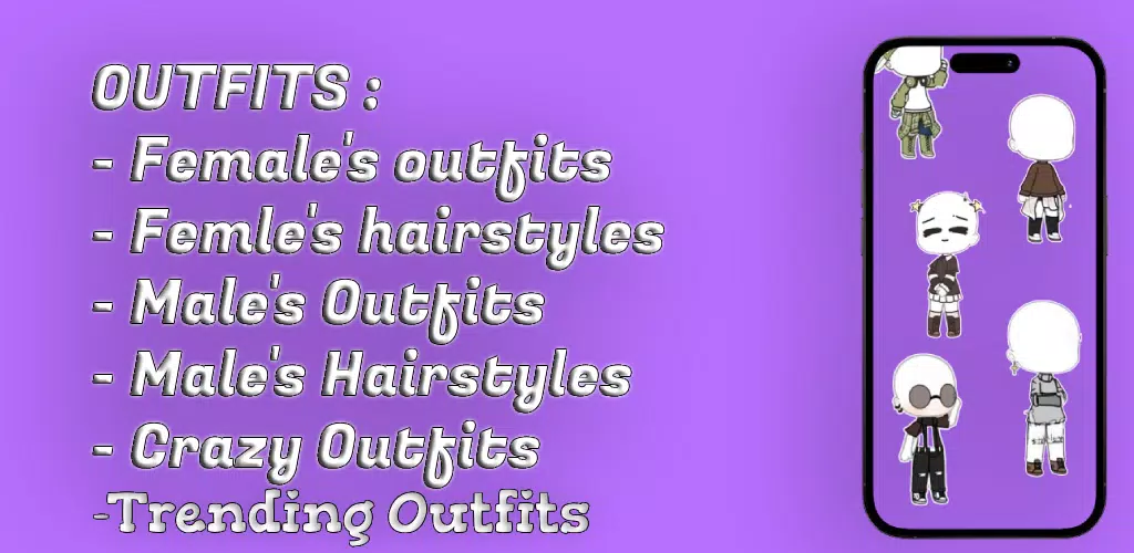 Gacha Outfits and Hairstyles Tangkapan skrin 1