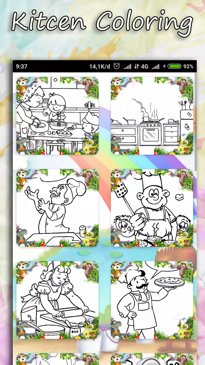 Schermata Coloring Kitchen Cooking page 2