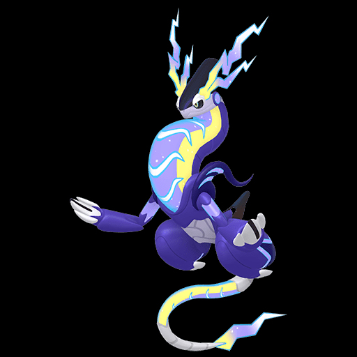 Miraidon w Pokemon Scarlet & Violet w ramach artykułu o 7-gwiazdkowym nalotie Quaquaval.