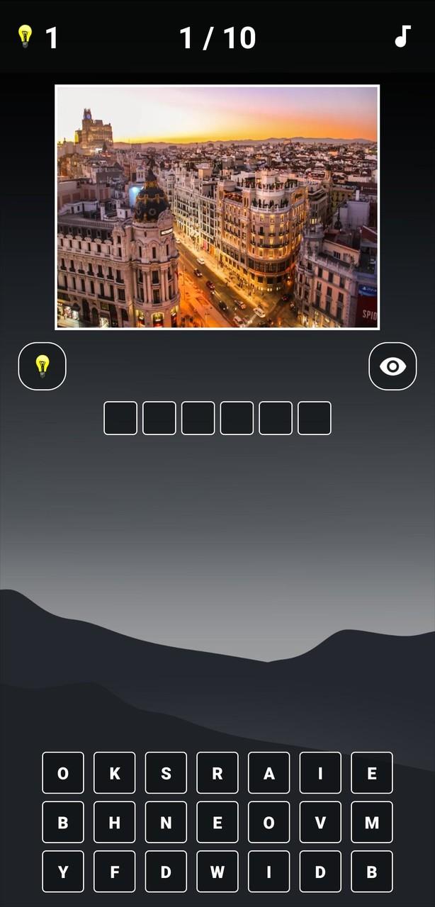 Capital Cities Quiz Screenshot 1