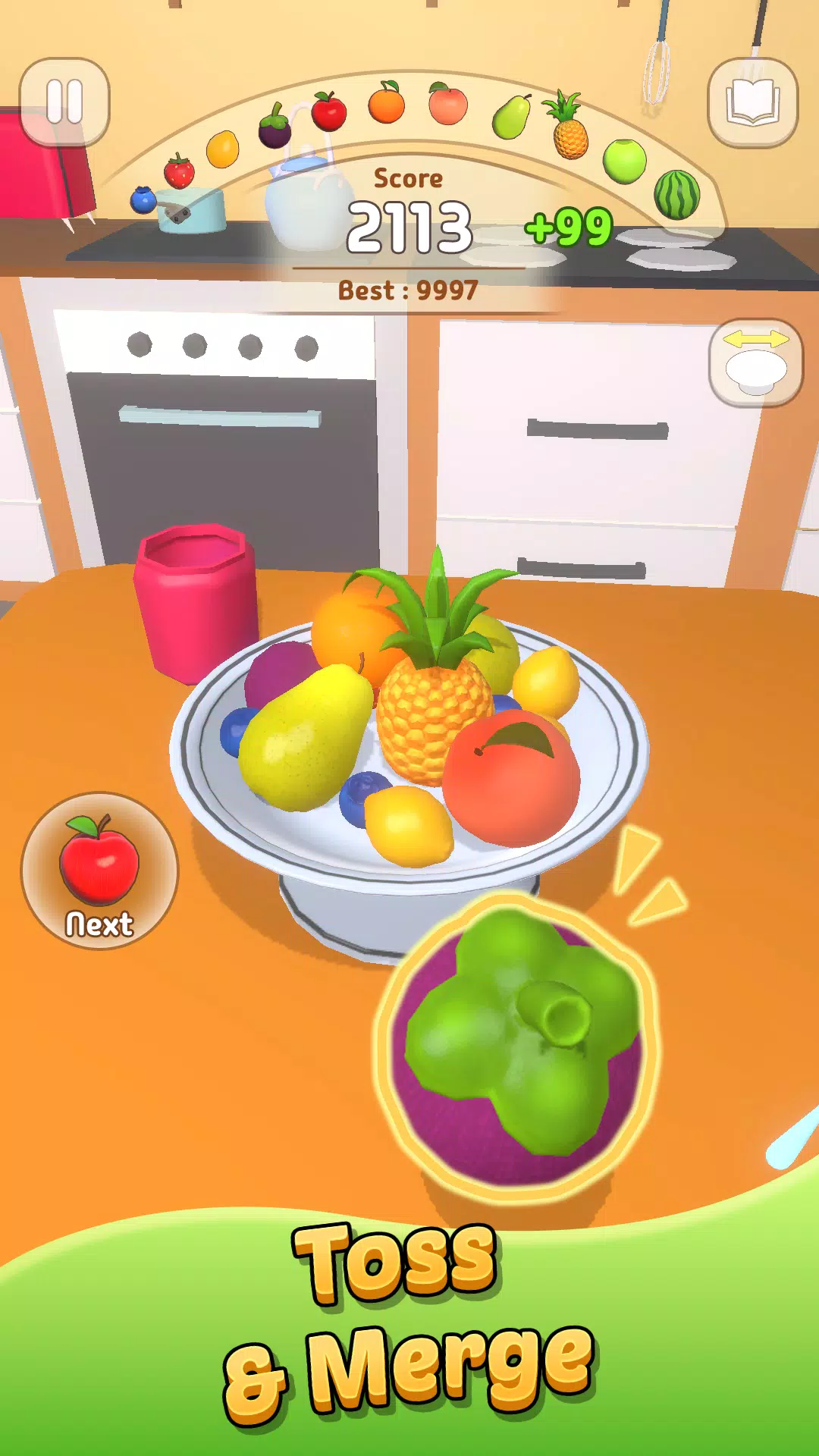 Toss and Merge: Fruit Mount スクリーンショット 1