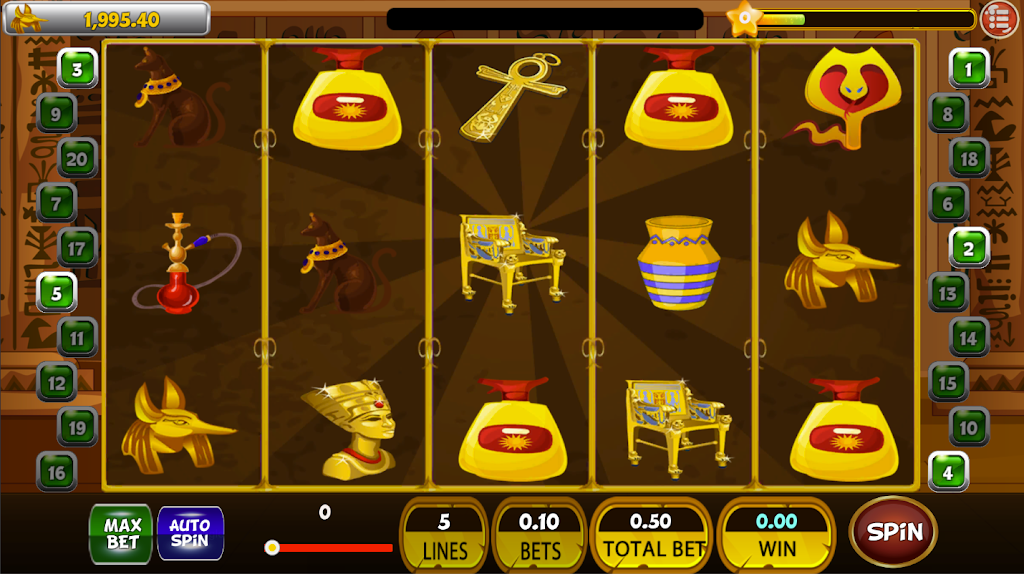 Classic Cleopatra Egypt Slot Machine ♛ ภาพหน้าจอ 2