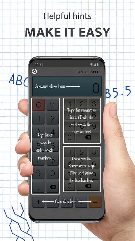 Fraction Calculator Plus Schermafbeelding 2