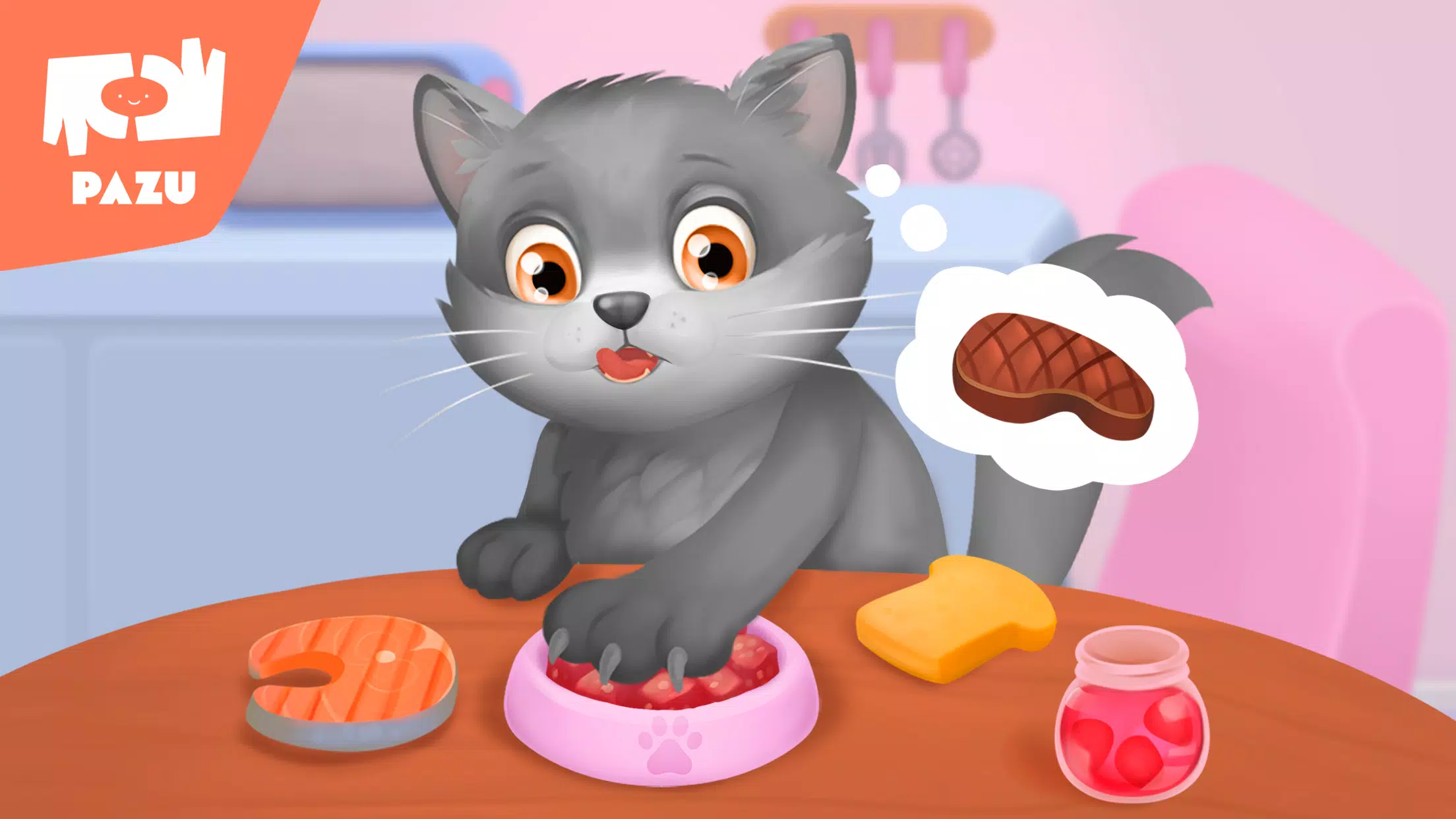 Cat game - Pet Care & Dress up Ảnh chụp màn hình 2