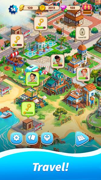 Travel Town - Merge Adventure Mod Tangkapan skrin 3