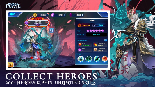 Heroes & Puzzles Captura de tela 2