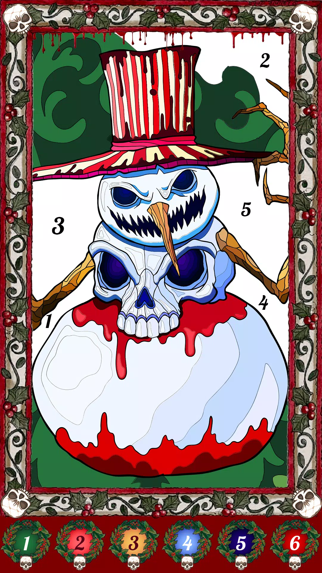 Dark Christmas Coloring Game應用截圖第2張