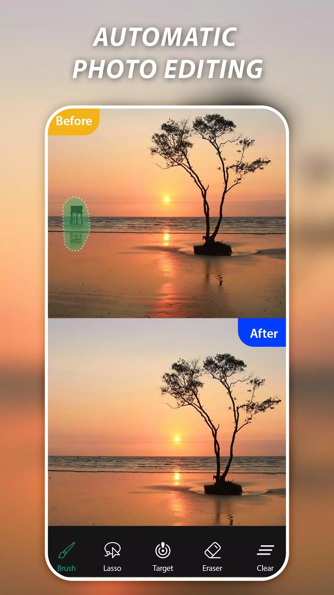 AI Remove Objects, Retouch Schermafbeelding 3
