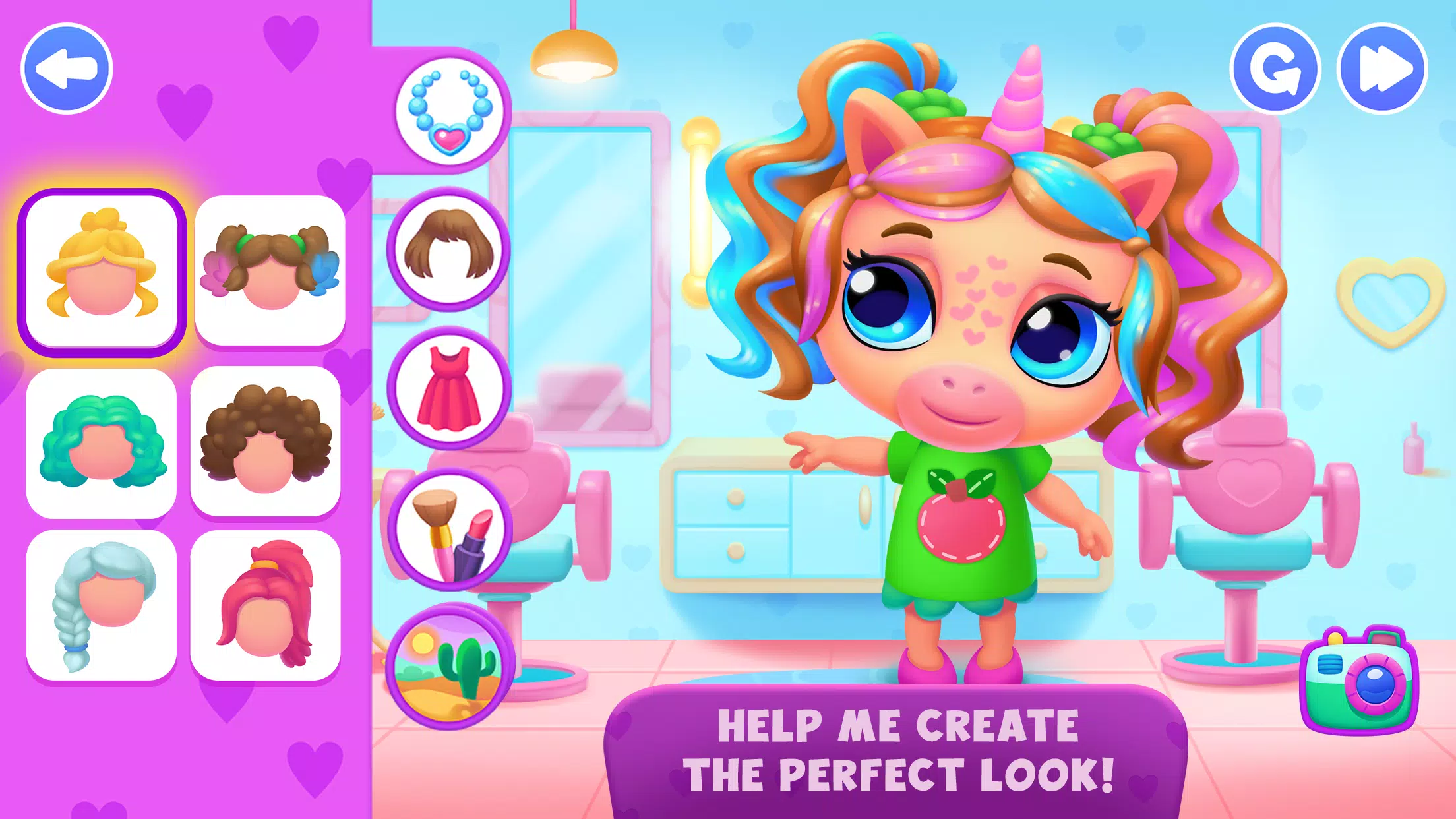 Unicorn Dress up games kids ภาพหน้าจอ 0