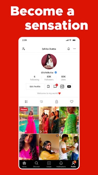 Hipi - Indian Short Video App Screenshot 1