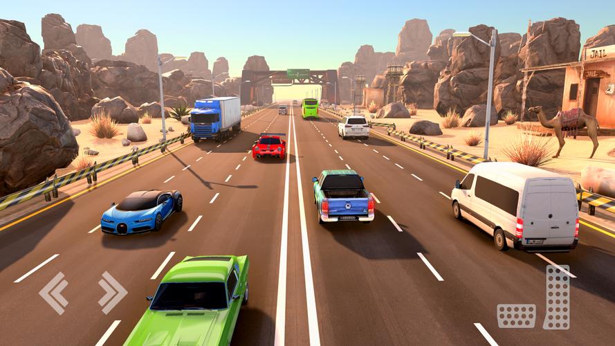 Real Highway Car Racing Games Captura de pantalla 1