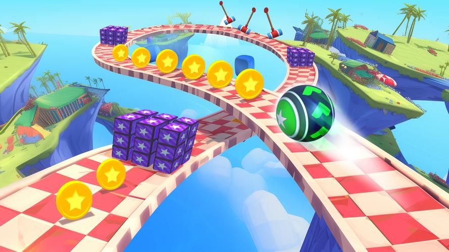 3D Super Rolling Ball Race ဖန်သားပြင်ဓာတ်ပုံ 1