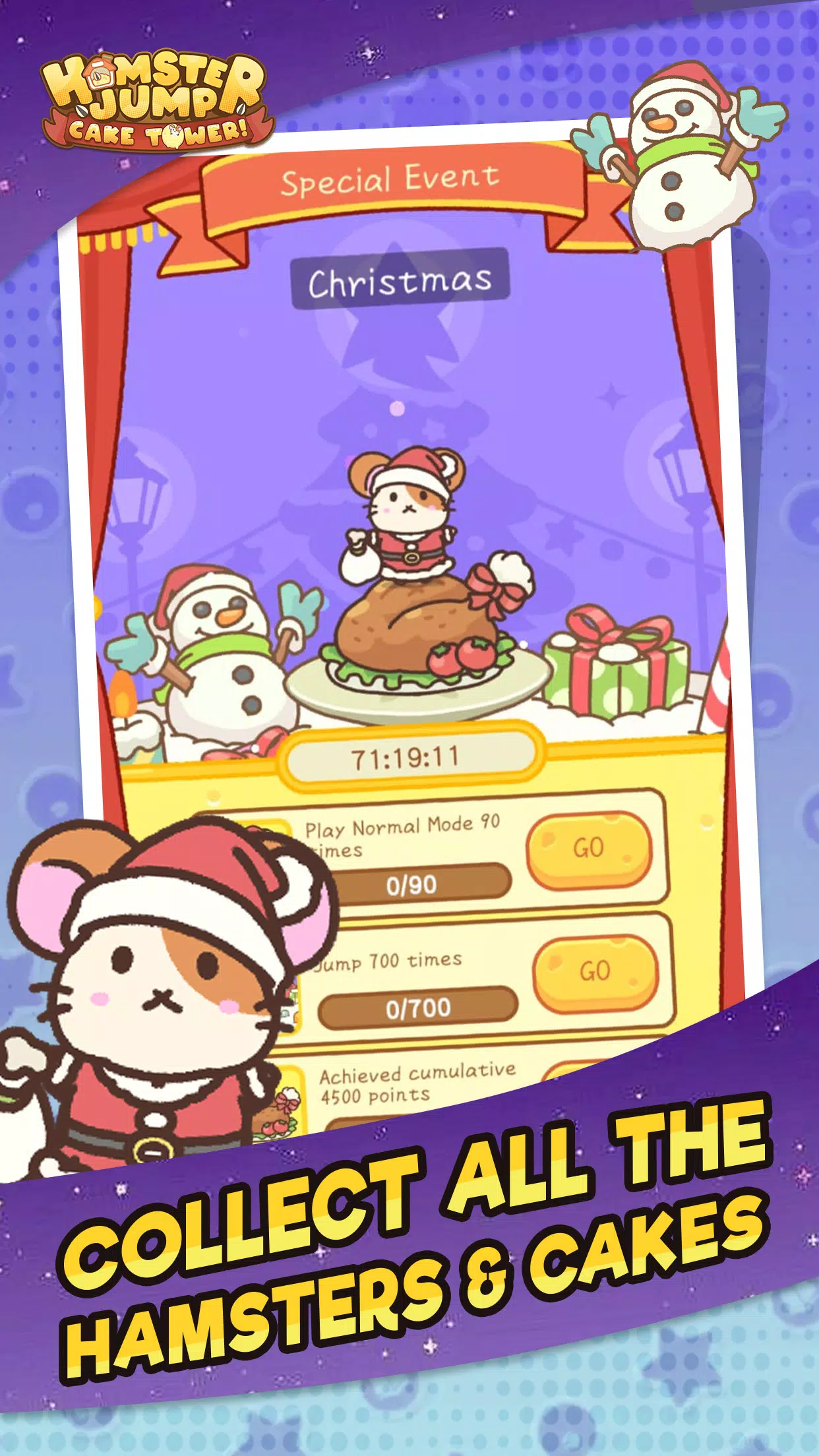 Hamster Jump: Cake Tower! Captura de pantalla 0