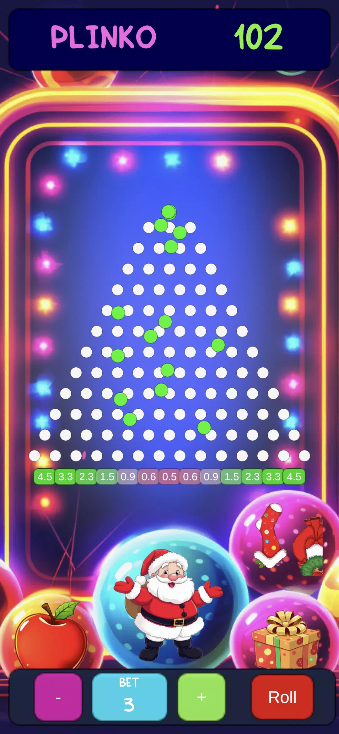 Christmas Plinko Fight ภาพหน้าจอ 1