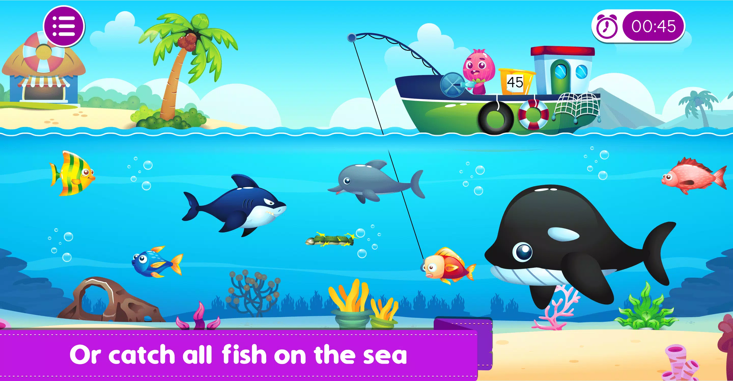 Marbel Fishing - Kids Games স্ক্রিনশট 3