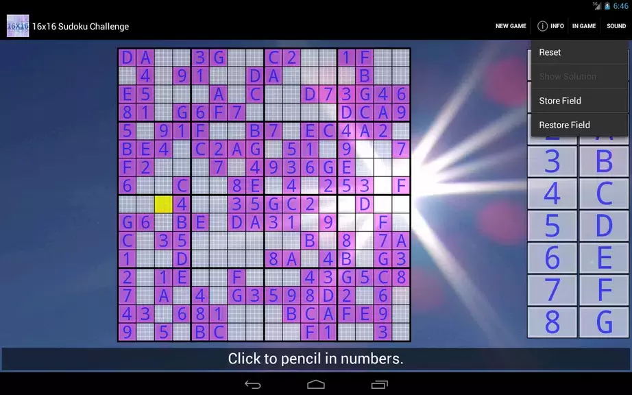 16x16 Sudoku Challenge HD Zrzut ekranu 3