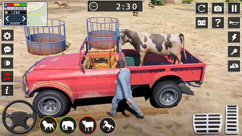 Animal transport truck games Captura de pantalla 1