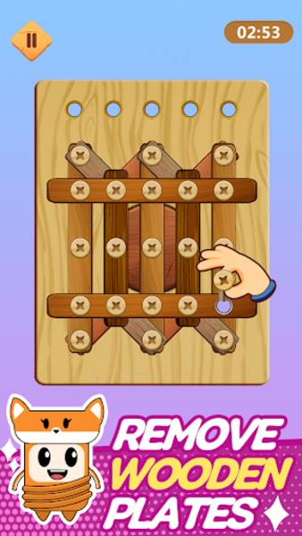 Wood Nuts & Bolts Puzzle Screenshot 0