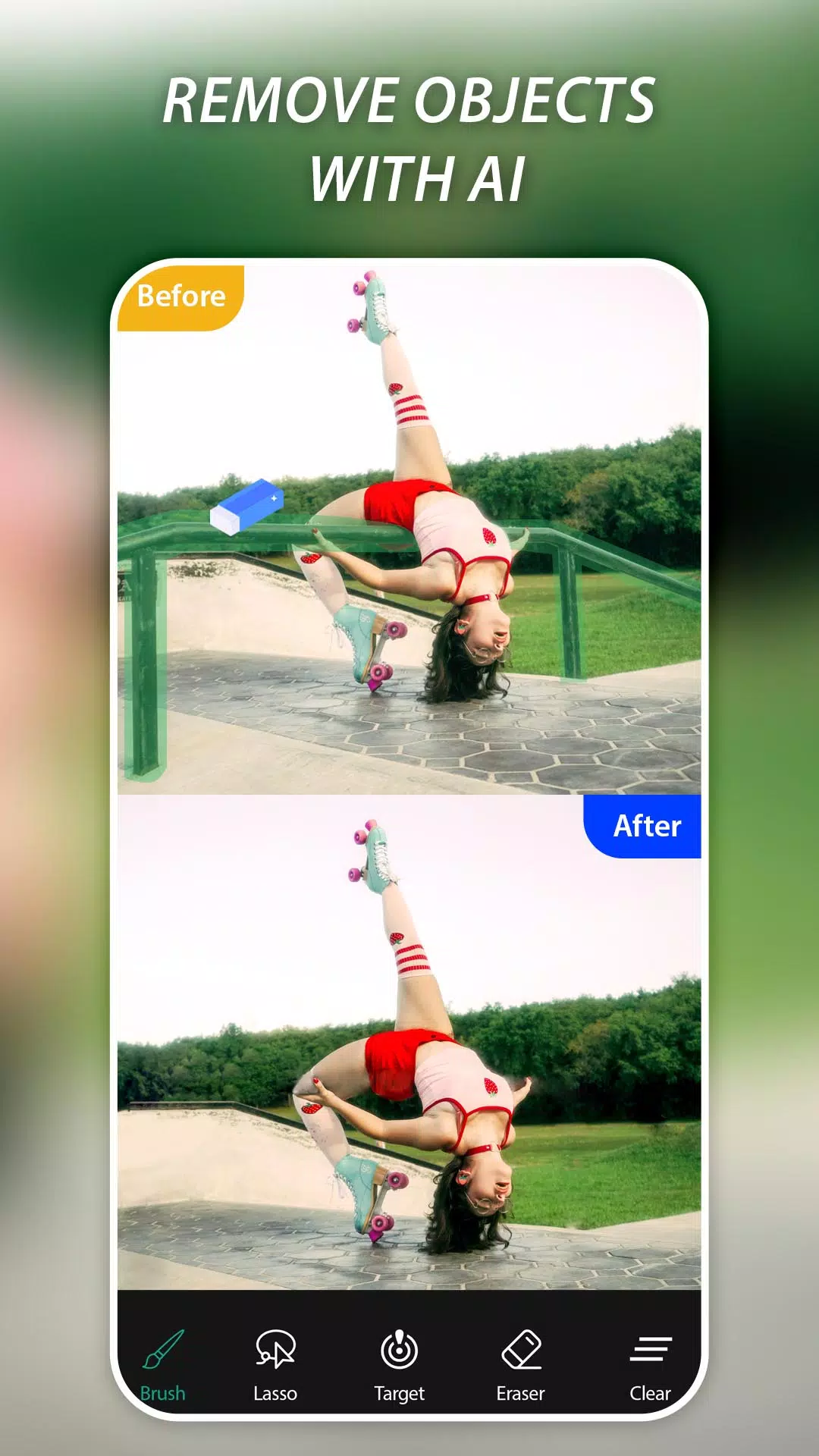 AI Remove Objects, Retouch Schermafbeelding 0