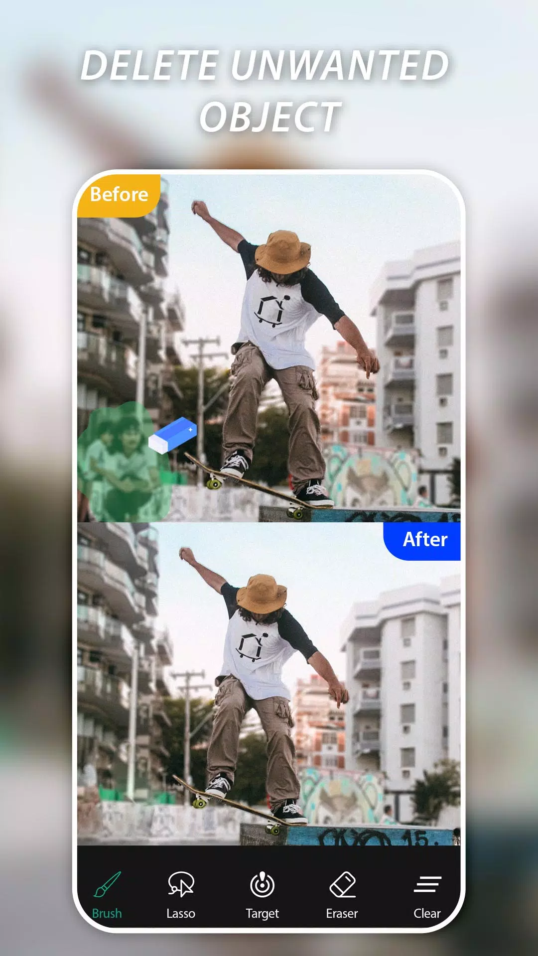 AI Remove Objects, Retouch Schermafbeelding 1