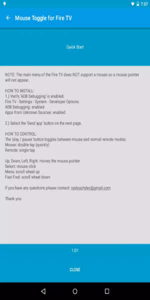 Mouse Toggle for Fire TV Captura de pantalla 2