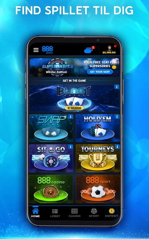 888 Poker - Spil Texas Holdem Screenshot 2