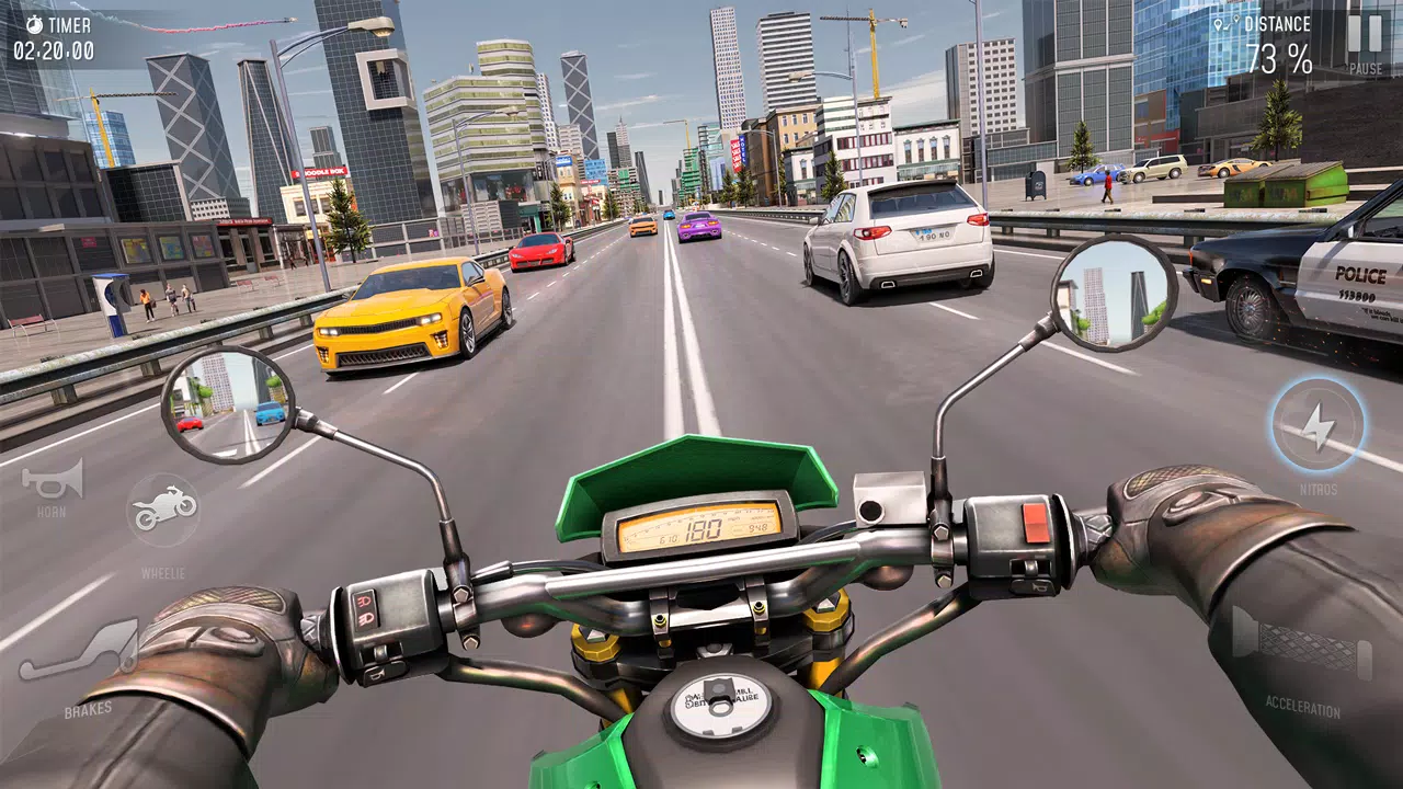 Rider 3D Bike Racing Games Tangkapan skrin 2