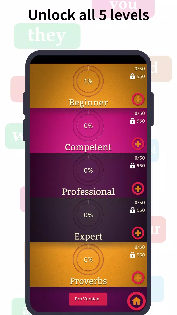 Learn English Sentence Master Capture d'écran 2