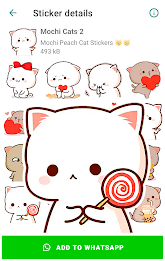 Mochi Cat Stickers for WhatsAp應用截圖第1張