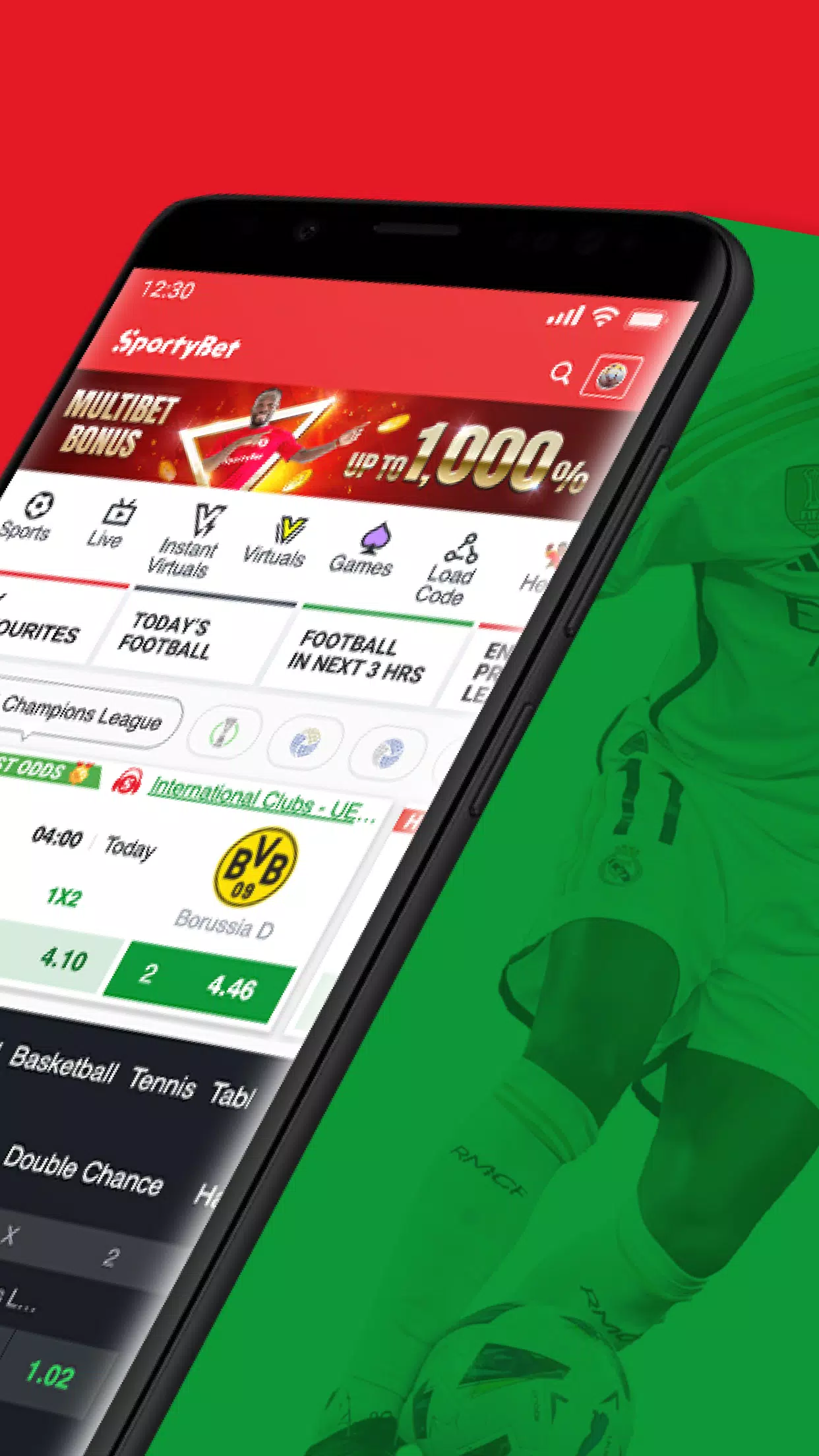 SportyBet Schermafbeelding 1