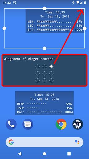 Android System Widgets ဖန်သားပြင်ဓာတ်ပုံ 3