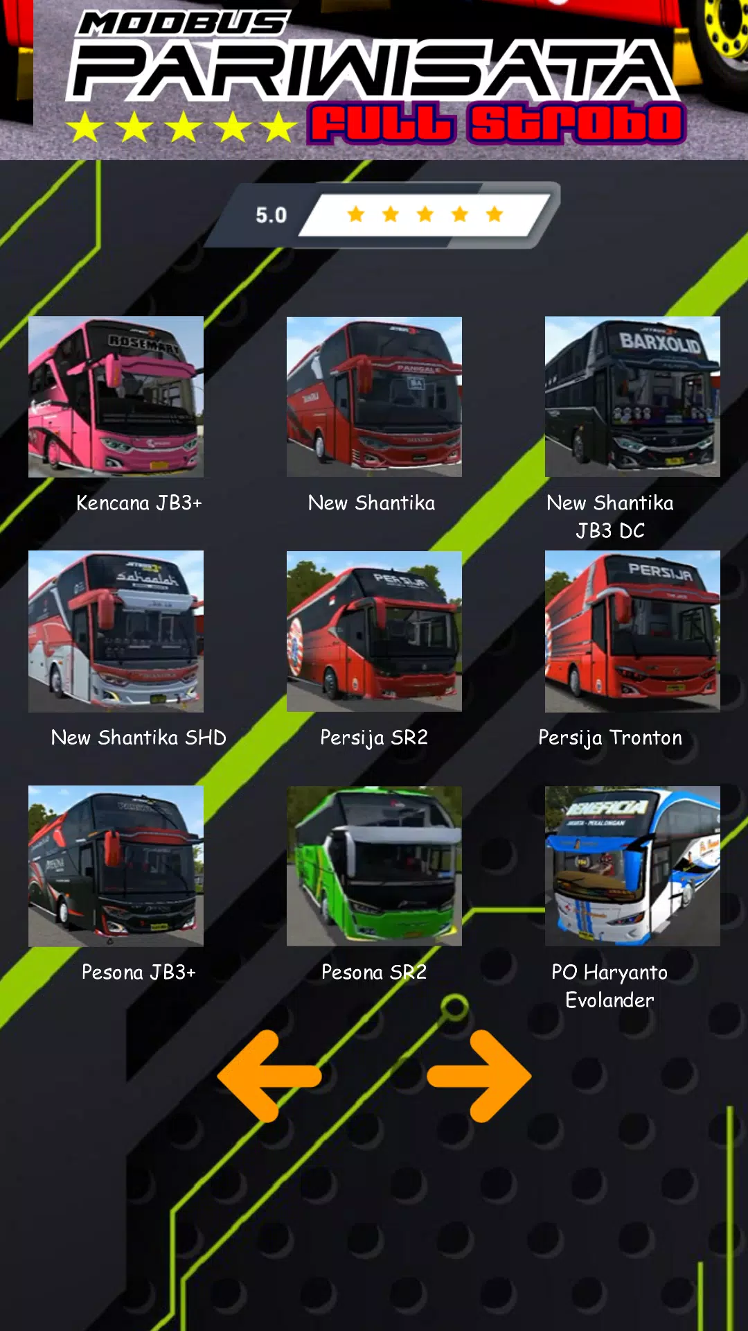 Mod Bus Pariwisata Full Strobo Ekran Görüntüsü 2