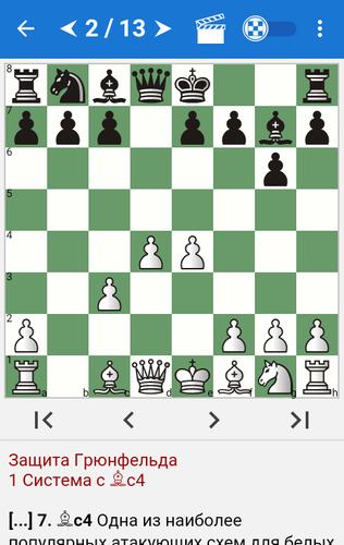 Chess Tactics in Grünfeld Def. Screenshot 1