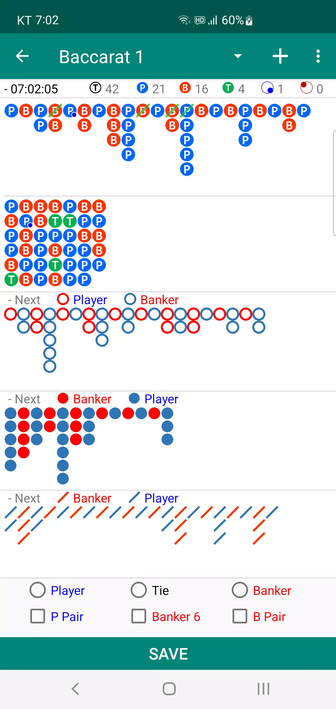 Baccarat Analyzer Screenshot 0